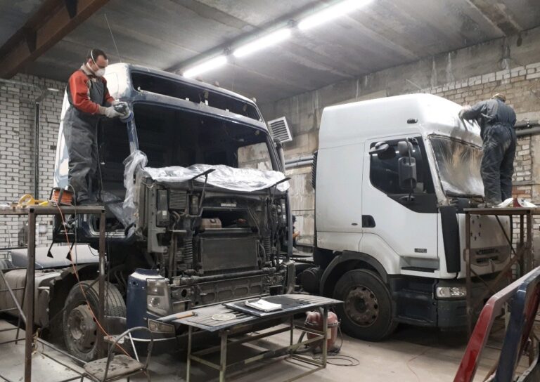 Процес фарбування вантажних автомобілів: крок за кроком